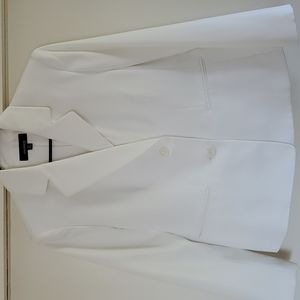 Plus Size Blazer- Jones Wear- White- Long Sleeve- Size 16